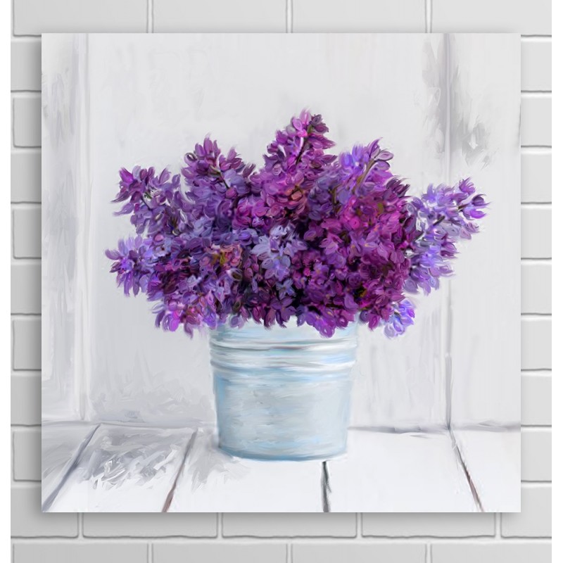Cuadro vintage Lilas.