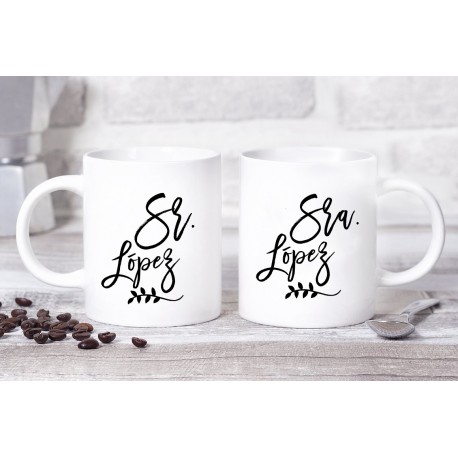 Taza Personalizada Sr & Sra