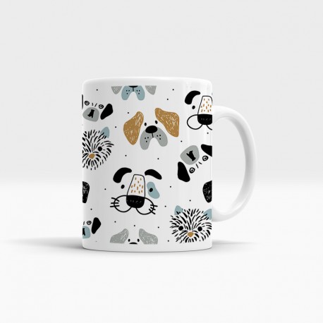 Tazas con dibujo de perritos personalizadas con nombre. · Personalizados